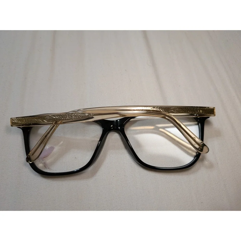 Maui Jim Eyeglasses MJO2122-02 Black Gloss Cat Eye 53[]16 135 Italy #M77